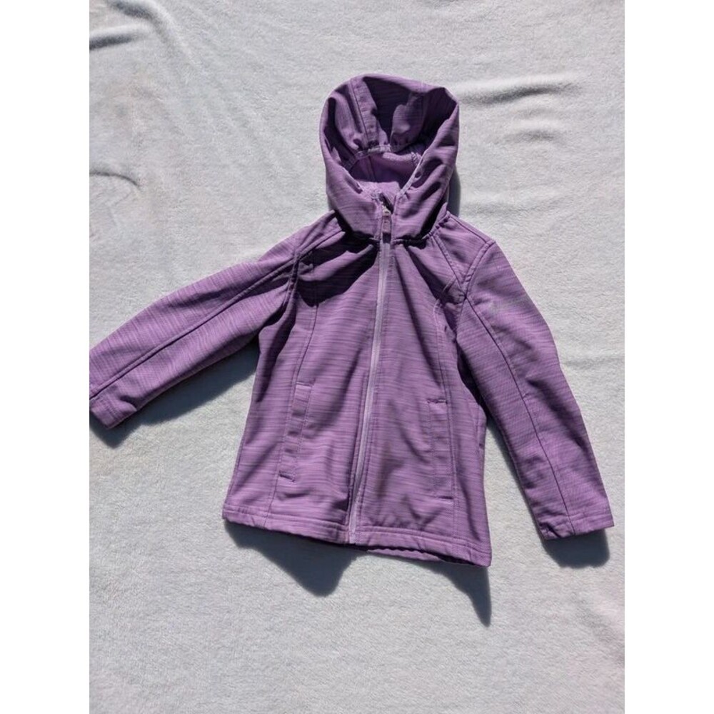 Free Country Girls Purple Hooded Softshell Jacket Size 5/6
